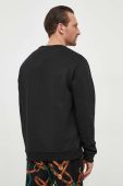 Бавовняна кофта Just Cavalli чоловіча колір чорний з принтом (3637964)