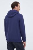 Бавовняна кофта North Sails чоловіча колір синій з капюшоном з принтом