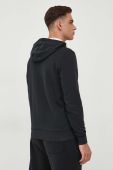 Бавовняна кофта North Sails чоловіча колір чорний з капюшоном однотонна (3597413)