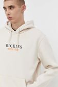 Кофта Dickies чоловіча колір бежевий з капюшоном з принтом