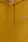 Кофта Dickies чоловіча колір жовтий з капюшоном однотонна