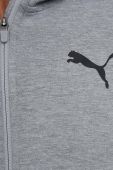 Кофта Puma чоловіча колір сірий з капюшоном з принтом (3385746)