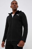 Кофта Puma чоловіча колір чорний з капюшоном з принтом (3385742)