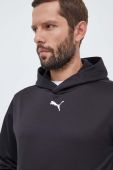 Кофта Puma чоловіча колір чорний з капюшоном з принтом (3563883)