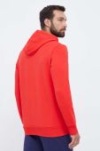 Бавовняна кофта Puma чоловіча колір червоний з капюшоном з принтом