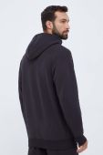 Бавовняна кофта Puma чоловіча колір чорний з капюшоном з аплікацією (3453811)