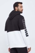 Кофта Puma чоловіча колір чорний з капюшоном візерунок (3453828)