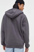 Кофта Karl Kani чоловіча колір сірий з капюшоном з аплікацією