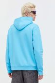 Кофта Karl Kani чоловіча з капюшоном з аплікацією колір блакитний