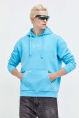 Кофта Karl Kani чоловіча з капюшоном з аплікацією колір блакитний