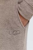 Кофта UGG чоловіча колір сірий з капюшоном однотонна
