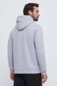 Бавовняна кофта POC чоловіча колір сірий з капюшоном з принтом
