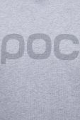 Бавовняна кофта POC чоловіча колір сірий з капюшоном з принтом