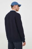 Бавовняна кофта Paul&Shark чоловіча колір синій з аплікацією (3433926)