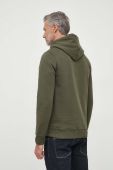 Бавовняна кофта Pepe Jeans RYAN чоловіча колір зелений з капюшоном з аплікацією