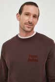 Бавовняна кофта Pepe Jeans Murvel чоловіча колір коричневий з принтом