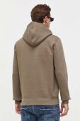 Кофта G-Star Raw чоловіча колір бежевий з капюшоном з принтом (3481176)