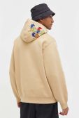 Кофта Vans чоловіча колір бежевий з капюшоном з аплікацією