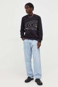 Бавовняна кофта PS Paul Smith чоловіча колір чорний з аплікацією (3546127)