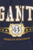 Кофта Gant чоловіча колір синій з капюшоном з принтом (3342017)