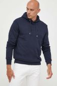 Кофта Gant чоловіча колір синій з капюшоном з аплікацією (3342027)