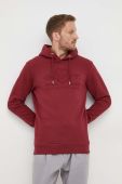 Кофта Gant чоловіча колір бордовий з капюшоном з аплікацією