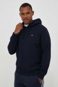 Кофта Napapijri чоловіча колір синій з капюшоном однотонна
