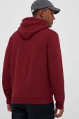 Кофта Napapijri чоловіча колір бордовий з капюшоном з принтом