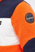 Флісова кофта Napapijri колір помаранчевий візерунок