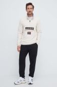 Флісова кофта Napapijri колір бежевий з аплікацією (3582146)