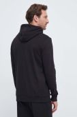 Бавовняна кофта Hummel чоловіча колір чорний з капюшоном однотонна (3582158)