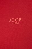 Бавовняна кофта Joop! чоловіча колір червоний з капюшоном однотонна