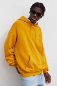 Кофта American Vintage чоловіча колір жовтий з капюшоном з принтом