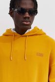 Кофта American Vintage чоловіча колір жовтий з капюшоном з принтом