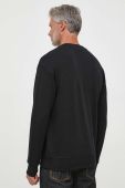 Бавовняна кофта United Colors of Benetton чоловіча колір чорний однотонна