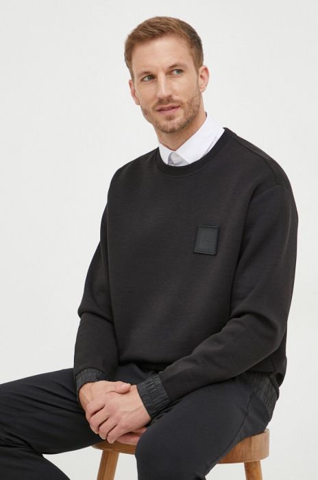 Кофта Boss Green BOSS GREEN чоловіча колір чорний однотонна (3570057)