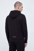 Бавовняна кофта Boss Green BOSS GREEN чоловіча колір чорний з капюшоном з принтом