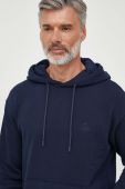 Кофта United Colors of Benetton чоловіча колір синій з капюшоном однотонна (3617343)