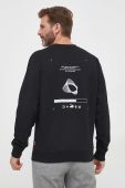 Бавовняна кофта Boss Orange BOSS ORANGE чоловіча колір чорний з принтом