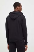 Бавовняна кофта BOSS чоловіча колір чорний з капюшоном з принтом (3510106)