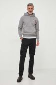 Кофта Tommy Hilfiger чоловіча колір сірий з капюшоном з принтом (3617364)