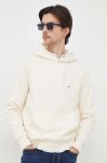 Кофта Tommy Hilfiger чоловіча колір бежевий з капюшоном однотонна (3677397)