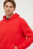Кофта Tommy Hilfiger чоловіча колір помаранчевий з капюшоном однотонна