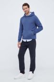 Кофта Tommy Hilfiger чоловіча з капюшоном однотонна колір блакитний (3532896)