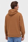 Кофта Tommy Jeans чоловіча колір коричневий з капюшоном з аплікацією