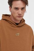 Кофта Tommy Jeans чоловіча колір коричневий з капюшоном з аплікацією