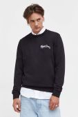 Бавовняна кофта Tommy Jeans чоловіча колір чорний з принтом (3632623)