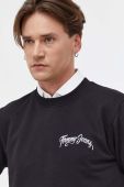 Бавовняна кофта Tommy Jeans чоловіча колір чорний з принтом (3632623)