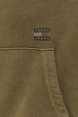 Бавовняна кофта Tommy Jeans чоловіча колір зелений з капюшоном з аплікацією (3632634)