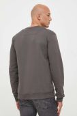 Бавовняна кофта Trussardi чоловіча колір сірий з принтом